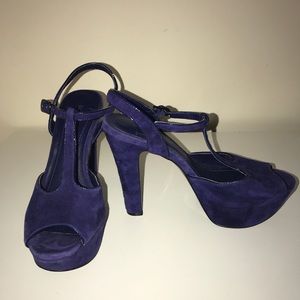 BCBG Blue Platform Heels